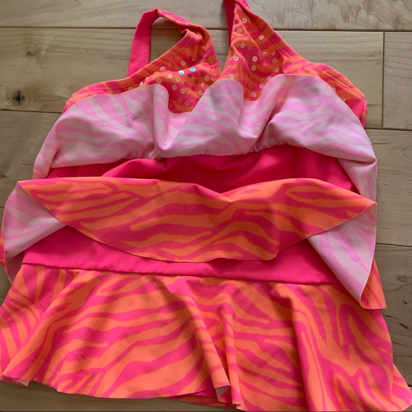 Justice 3 piece Tankini Bathing Suit Set 🌺 Size 12. - Picture 13 of 14